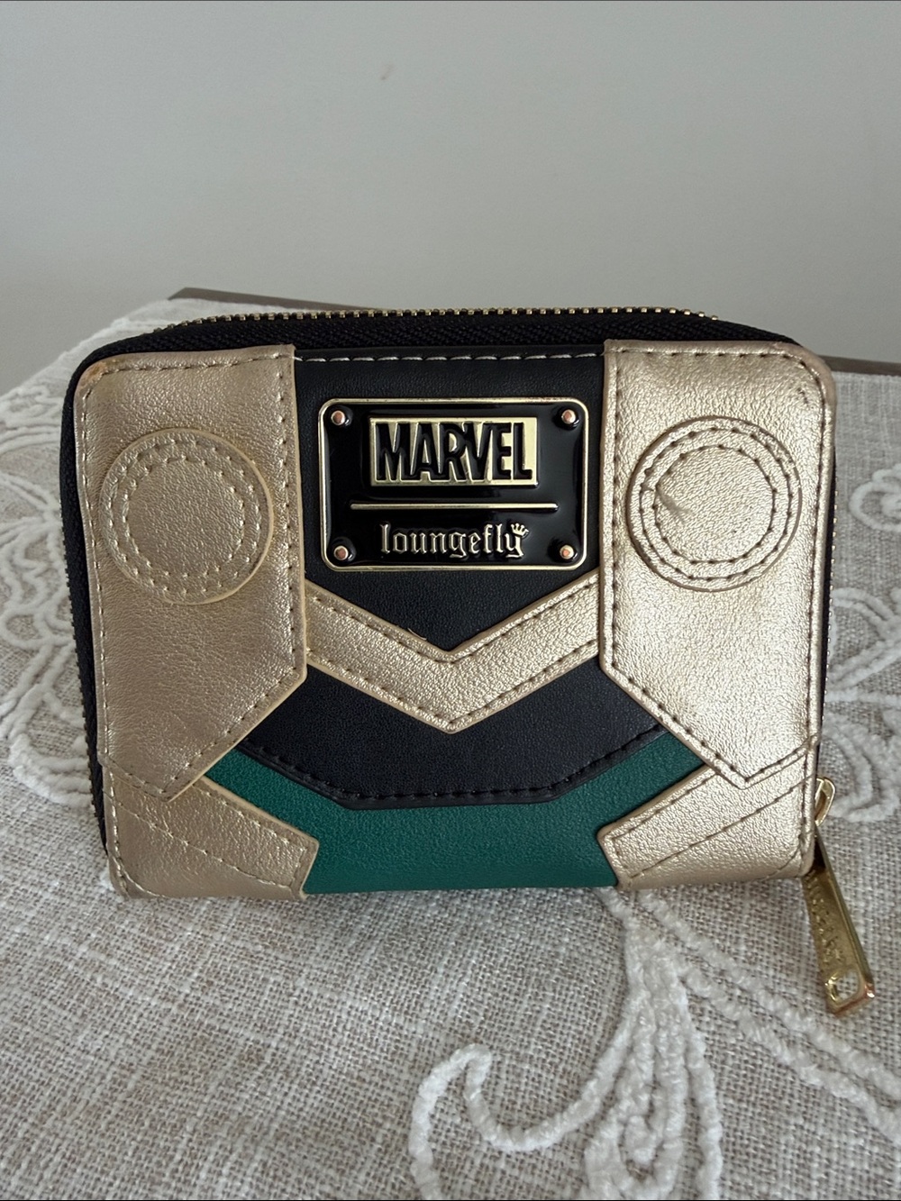 Loungefly Marvel Loki Classic 
Cosplay Zip Around Wallet